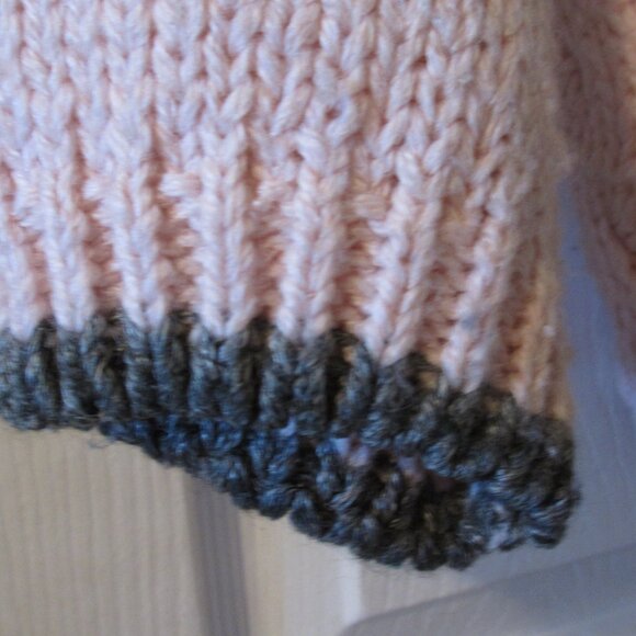 Jamie Scott Hand Knitted Pink Sweater Size M - Picture 3 of 5
